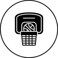 pallacanestro cerchio vettore icona
