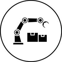 robot braccio vettore icona