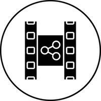 film distribuzione vettore icona
