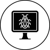 icona del vettore bug del computer