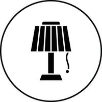 scrivania lampada vettore icona