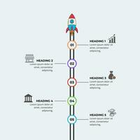 Infografica design modello per attività commerciale strategia Piano vettore