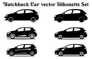 vettore auto sagome fascio, impostato di auto vettore silhouette clipart