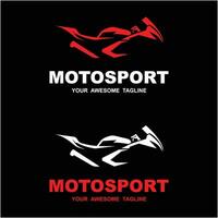 motosport logo icona vettore illustrazione design