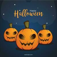 contento Halloween banner o festa invito sfondo.vettore illustrazione .calligrafia di Halloween vettore