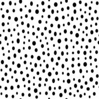 semplice irregolare punto senza soluzione di continuità modello, nero puntini su bianca. design per tessuto, sfondo, regalo avvolgere, ragnatela sfondi, rottame prenotazione, patchwork vettore