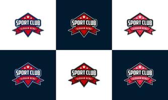 logo sportivo emblema, set di modello di progettazione logo esport distintivo vettore