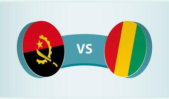 angola contro Guinea, squadra gli sport concorrenza concetto. vettore
