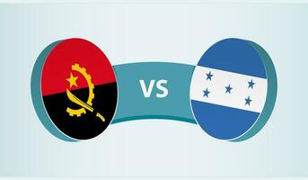 angola contro Honduras, squadra gli sport concorrenza concetto. vettore