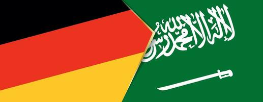 Germania e Arabia arabia bandiere, Due vettore bandiere.