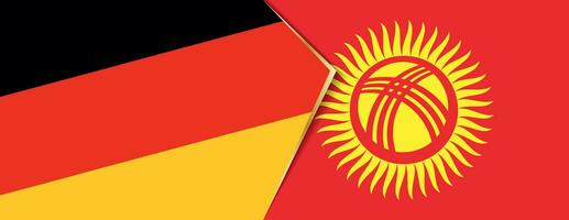 Germania e Kyrgyzstan bandiere, Due vettore bandiere.