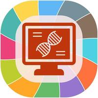 dna test vettore icona