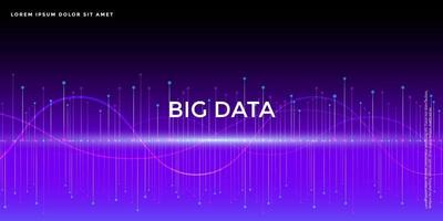 sfondo di tecnologia avanzata, concetto astratto 5g, big data vettore