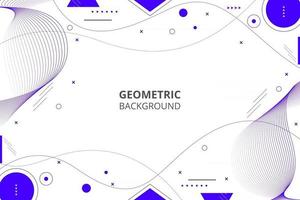 sfondo di memphis di forma geometrica astratta blu vettore