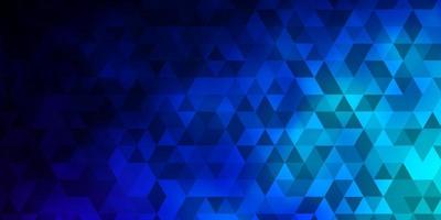 sfondo vettoriale blu scuro con stile poligonale.