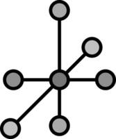 connessione vettore icona