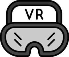 virtuale bicchieri vettore icona