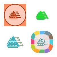 piramide grafico vettore icona