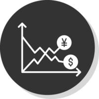 azione mercato volatilità vettore icona design