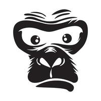 gorilla icona logo design vettore