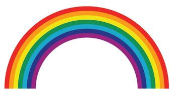 icona arcobaleno colorato. classico arcobaleno. vettore