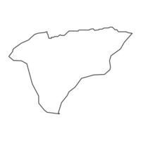 beni abati Provincia carta geografica, amministrativo divisione di Algeria. vettore