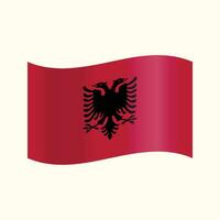 vettore bandiera di Albania nazionale emblemi