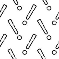 esclamazione marchio senza soluzione di continuità modello nel tratteggiata linea stile2 vettore