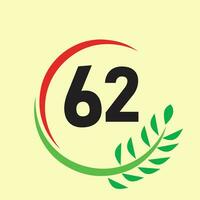 numero cerchio logo arte vettore