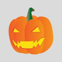 Halloween zucca piatto illustrazione Immagine vettore