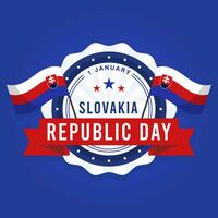 slovacchia repubblica giorno illustrazione vettore sfondo. vettore eps 10