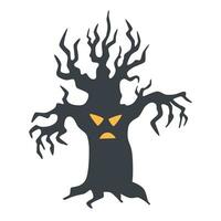 raccapricciante Halloween albero vettore