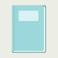 blu rilegato libro - superiore Visualizza vettore