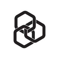 catena icona logo vettore illustrazione design modello