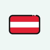 icona della bandiera dell'austria vettore