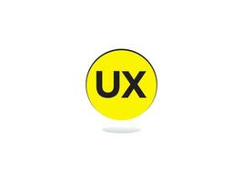 astratto lusso UX logo icona, creativo iniziale UX attività commerciale logo icona design vettore