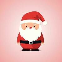 Natale Santa Claus personaggio semplice design vettore illustrazione