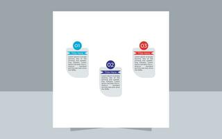 3 passaggi attività commerciale Infografica design diagramma di flusso vettore modello