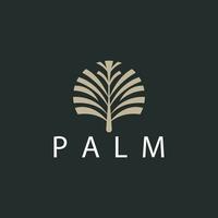 palma foglia logo design vettore semplice minimalista simbolo illustrazione modello