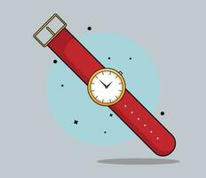 orologio icona nel piatto stile, attività commerciale guarda. vettore design elemento