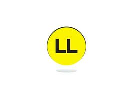moderno ll logo lettera vettore Immagine design per voi
