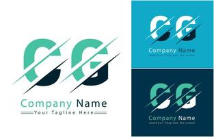 cg lettera logo design modello. vettore logo illustrazione