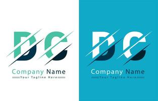 dc lettera logo design modello. vettore logo illustrazione