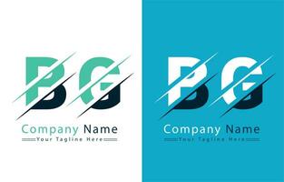 bg lettera logo vettore design modello elementi