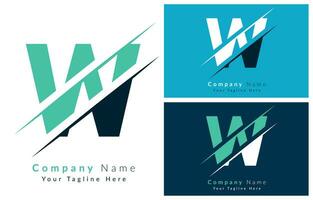 w lettera logo icona design modello. vettore logo illustrazione