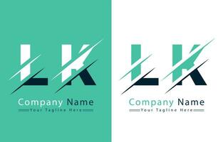 lk lettera logo design modello. vettore logo illustrazione