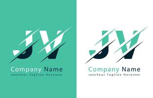 jv lettera logo vettore design concetto elementi