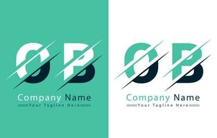 ob lettera logo design modello. vettore logo illustrazione