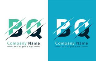 bq lettera logo design modello. vettore logo illustrazione