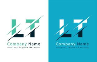 lt lettera logo design modello. vettore logo illustrazione